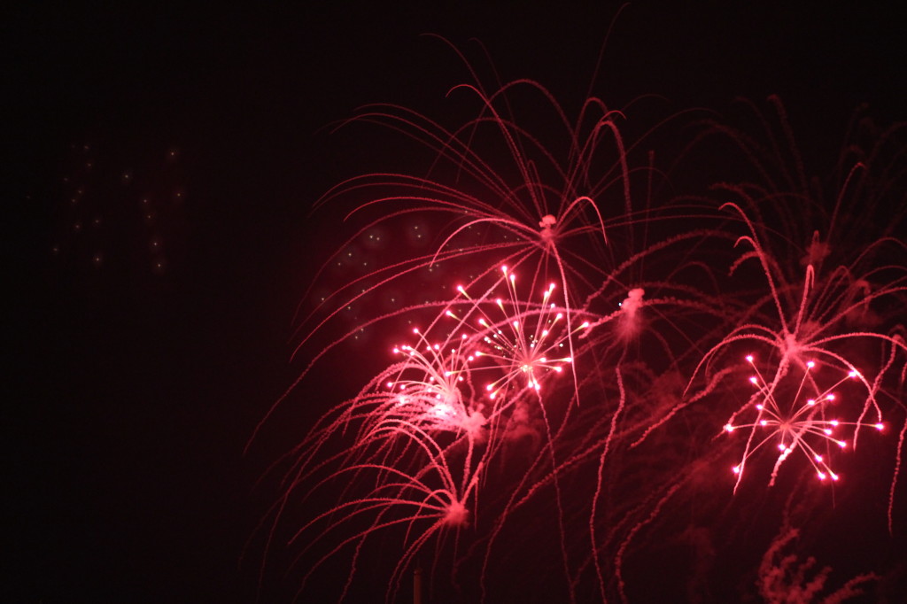 Fireworks over Navy Pier. Chicago, IL. 9:33 PM CST, Wednesday, June 26, 2013.